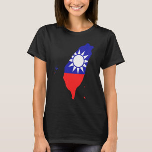Camiseta Bandeira de Taiwan Taiwanes Ama Taiwan Livre Apoia