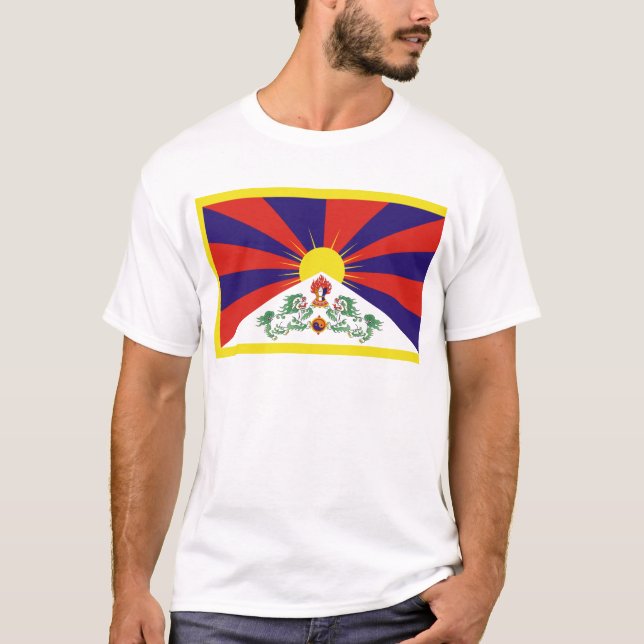 Camiseta bandeira de tibet (Frente)