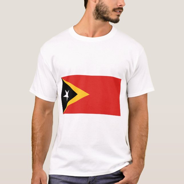 Camiseta Bandeira de Timor Leste (Frente)