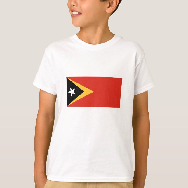 Camiseta Bandeira de Timor Leste (Frente)