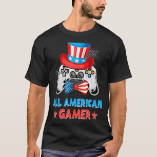 Camiseta Bandeira de todos os jogos americanos 4 de julho