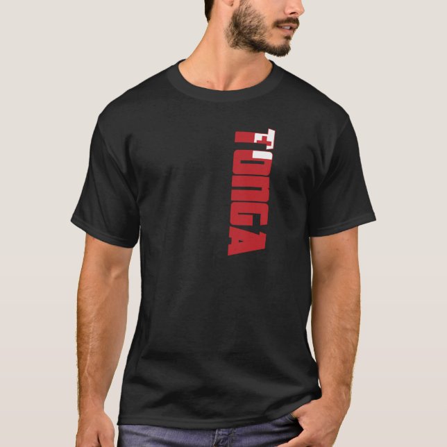 Camiseta Bandeira de Tonga (Frente)