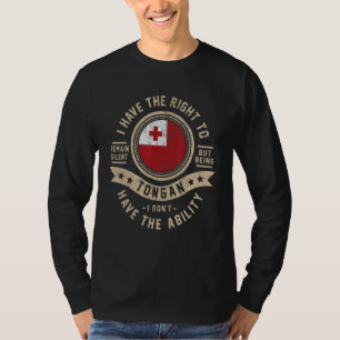 Camiseta Bandeira de Tonga Tonganos Orgulhosos Homens & Mul