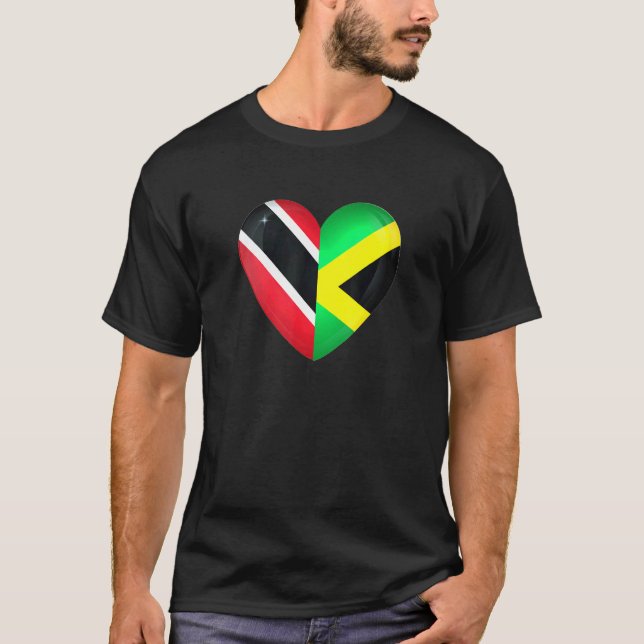 Camiseta Bandeira de Trinidad e Tobago, Jamaica, Flag Tri (Frente)