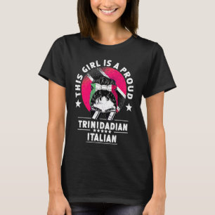 Camiseta Bandeira de Trinidad&Tobago Itália Orgulho de Mulh
