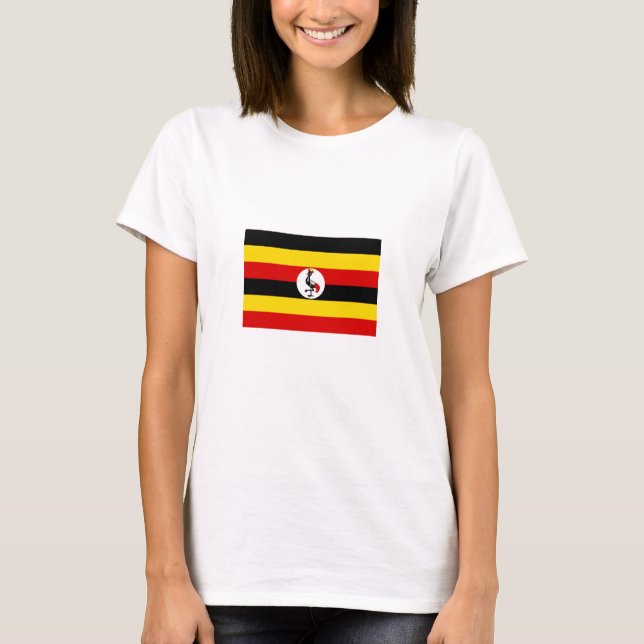 Camiseta Bandeira de Uganda (Frente)