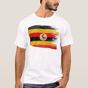 Camiseta Bandeira de Uganda