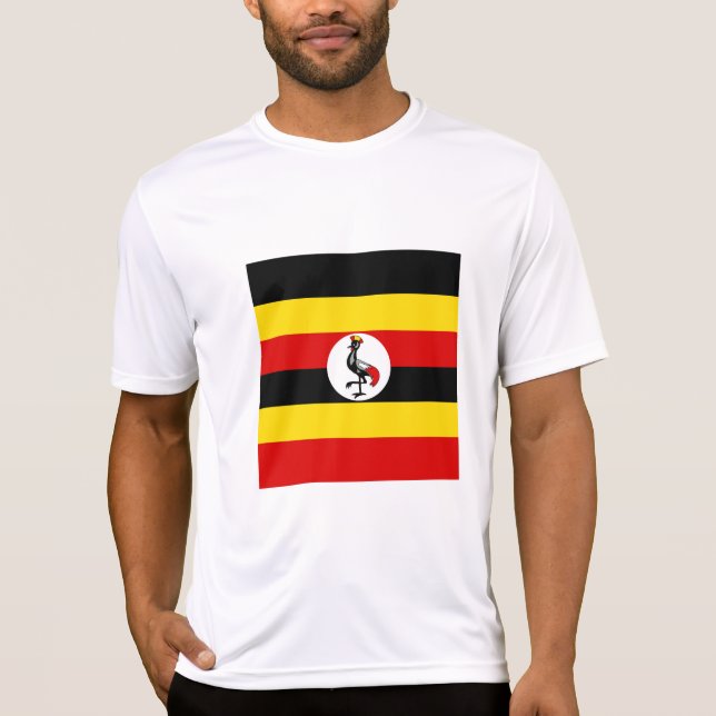 Camiseta bandeira de Uganda (Frente)