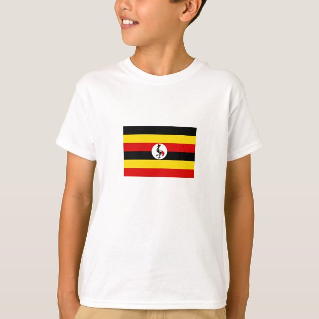 Camiseta Bandeira de Uganda (Frente)