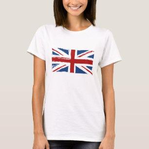 Camiseta Bandeira de Union Jack em Scribbles abstratos