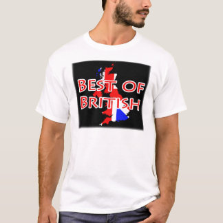 Camiseta Bandeira de Union Jack no mapa - melhor de
