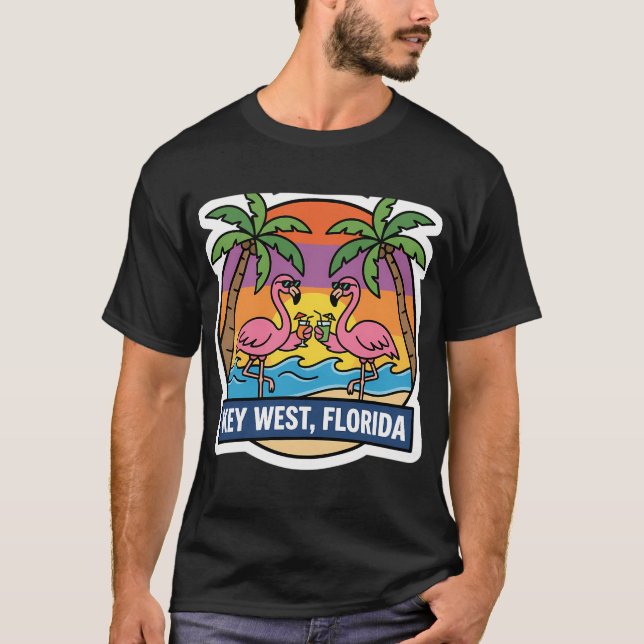 Camiseta bandeira de vara de pesca americana (Frente)