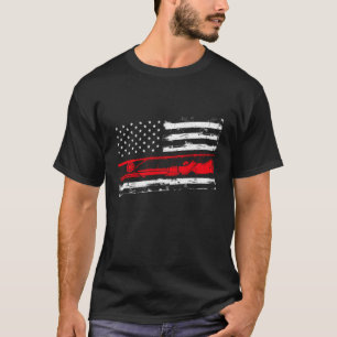 Camiseta Bandeira de Veado Espingarda de Vara de Pesca