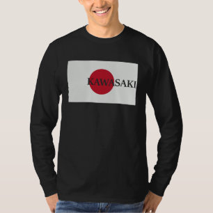 Camiseta Bandeira de Viagem da Ásia Kawasaki Japão