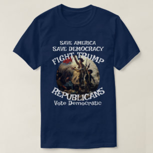 Camiseta Bandeira de Voto de Eleição Política Americana DHS