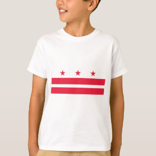 Camiseta Bandeira de Washington D.C. (distrito de Columbia)