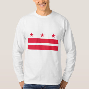 Camiseta Bandeira de Washington D.C. (distrito de Columbia)