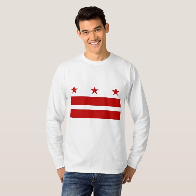 Camiseta bandeira de Washington DC (Frente Completa)