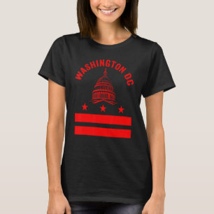 Camiseta Bandeira de Washington Dc Amor Capitol Hill Lembra