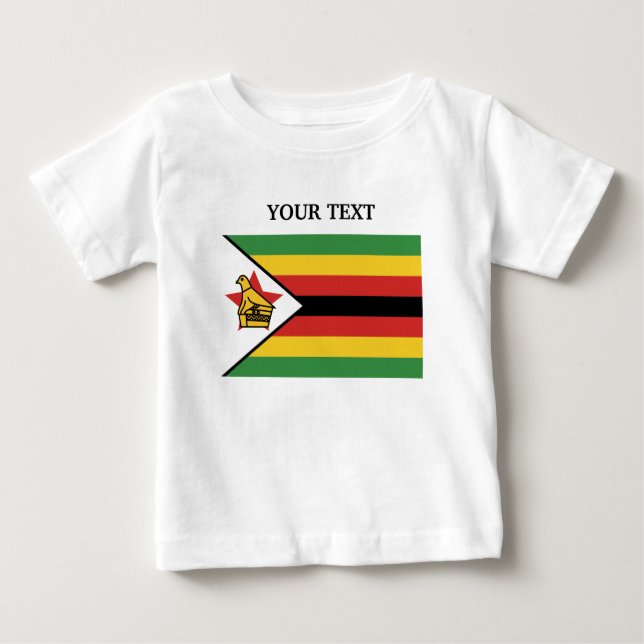 Camiseta Bandeira de Zimbabwe (Frente)