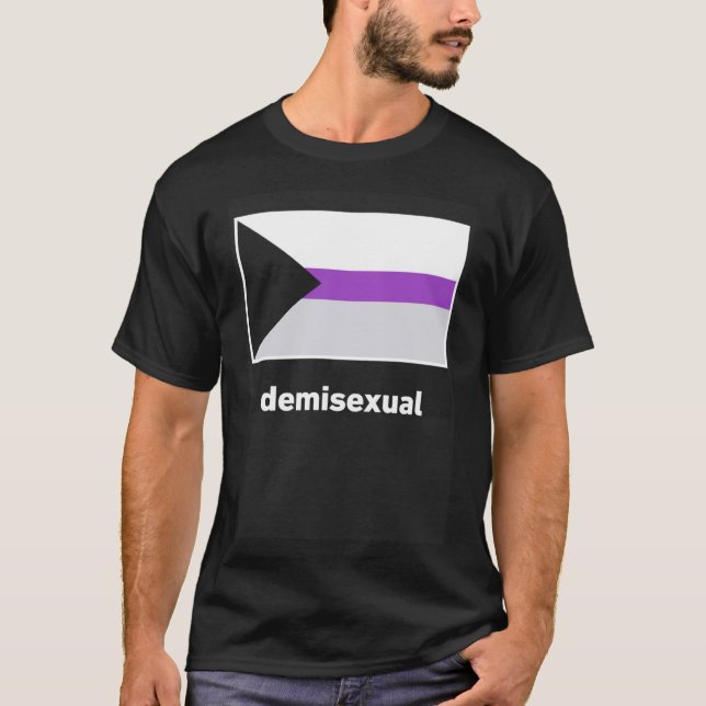 Camiseta Bandeira Demisexual do Orgulho (Frente)