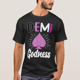 Camiseta Bandeira Demissexual LGBTQ Demi Deusa Ace Orgulho