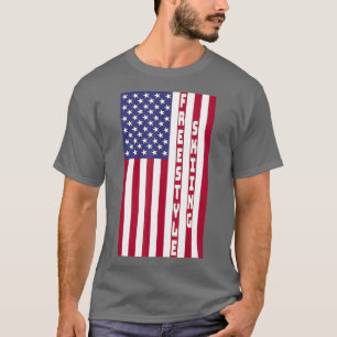 Camiseta Bandeira Design de Esqui de Estilo Livre Patrióti