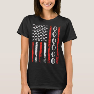 Camiseta Bandeira Desportos Americanos Dia Nacional dos Enf