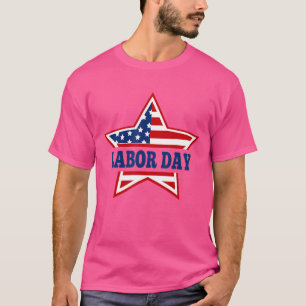 Camiseta Bandeira Deus abençoe Americana do Dia do Trabalho