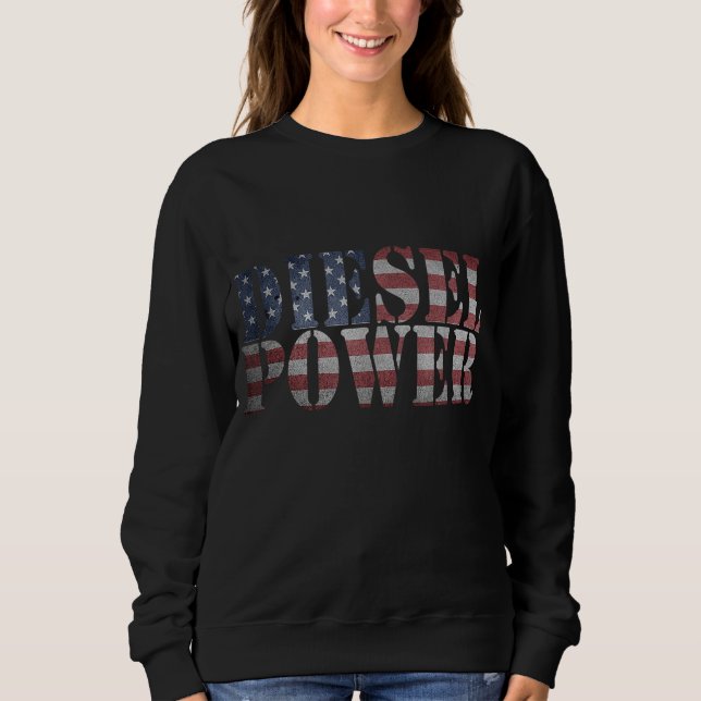 Camiseta Bandeira Diesel Americana - Presente Mecânico dos  (Frente)