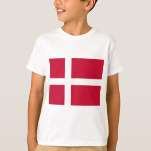 Camiseta Bandeira dinamarquesa