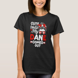 Camiseta Bandeira Dinamarquesa até a minha dane sair