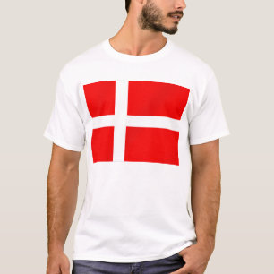 Camiseta Bandeira dinamarquesa de Dinamarca para