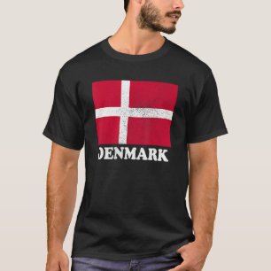 Camiseta Bandeira Dinamarquesa Orgulho Dinamarquês