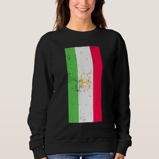 Camiseta Bandeira Distorcida de Dushanbe, na Ásia Central d (Frente)