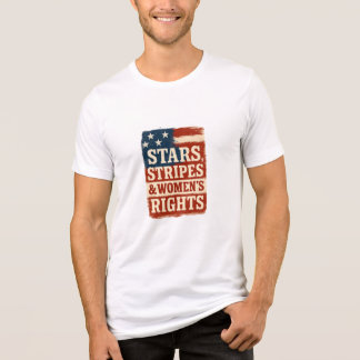 Camiseta Bandeira Distress com Estrelas, Listras e Direitos