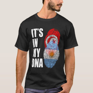 Camiseta Bandeira Dna Do Patrimônio Misturado Tunisino E Ar