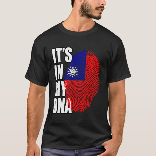 Camiseta Bandeira Dna Heritage de Taiwan (Frente)
