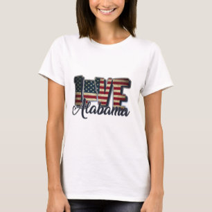 Camiseta bandeira do Alabama