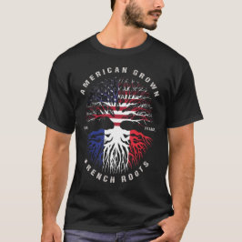 Camiseta Bandeira do American Grown French Roots France