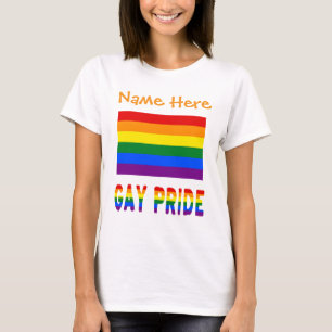 Camiseta Bandeira do Arco-íris Orgulho Gay LGBTQ Feminina P