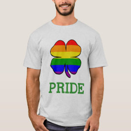 Camiseta Bandeira do arco-íris Trevo Orgulho Gay