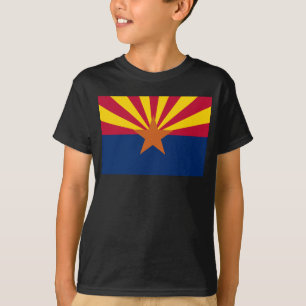 Camiseta Bandeira do Arizona: Estrela Cadente Sol, O Estado