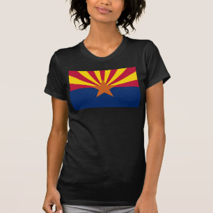 Camiseta Bandeira do Arizona: Estrela Cadente Sol, O Estado