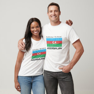 Camiseta Bandeira do Azerbaijão