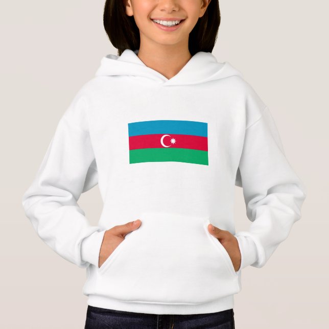 Camiseta Bandeira do Azerbaijão Patriótico (Frente)