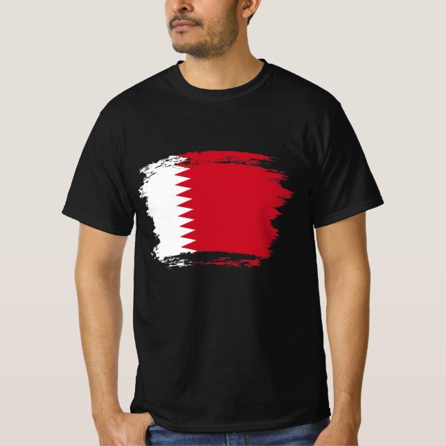 Camiseta Bandeira do Bahrein (Frente)