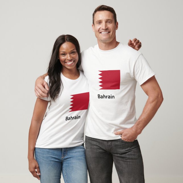 Camiseta Bandeira do Bahrein (Unissex)