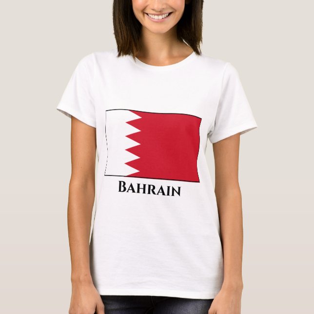 Camiseta Bandeira do Bahrein (Frente)