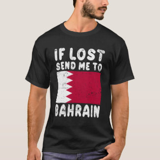 Camiseta Bandeira do Bahrein Se Perdido Me Enviar Para O Ba